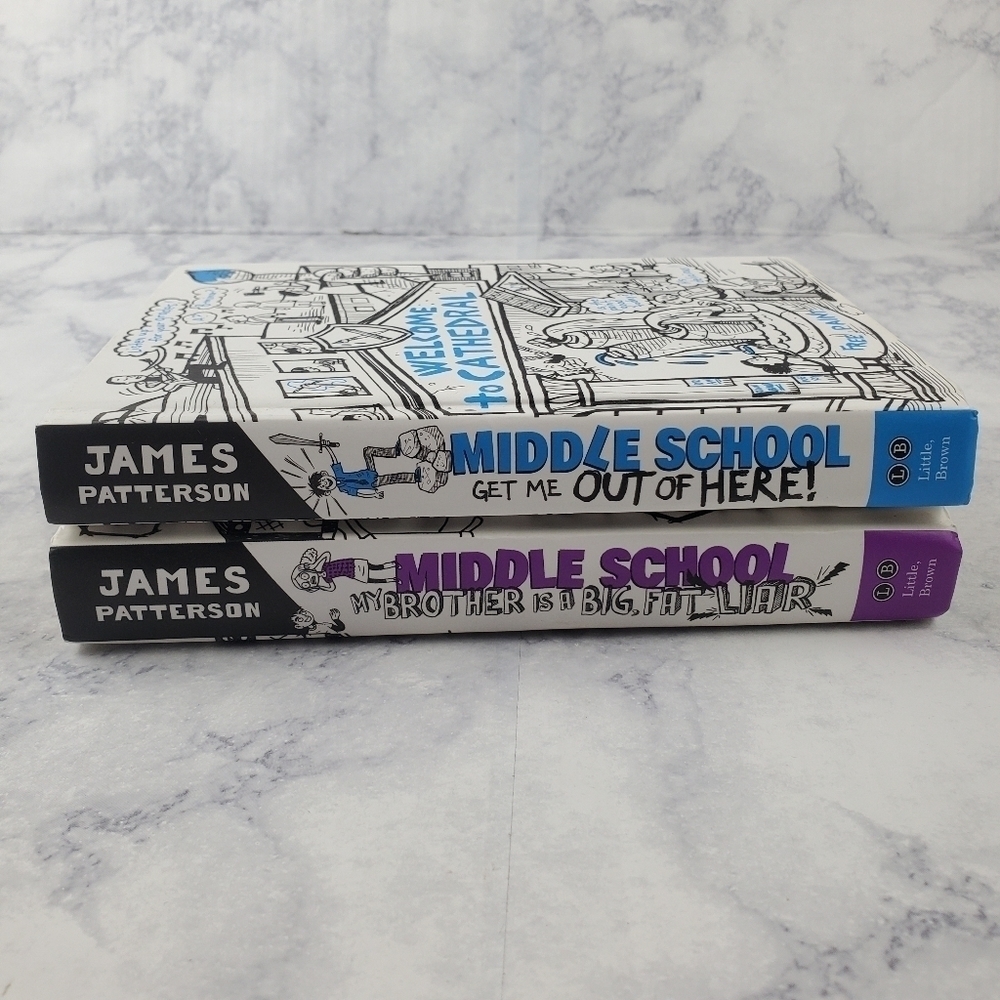 James Patterson Lot of 2 Middle school Books‎ Hardback l